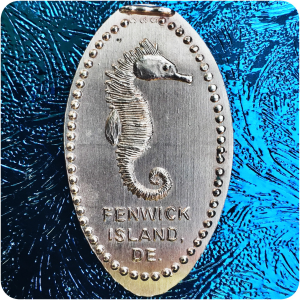 Delaware | Fenwick Island | Sea Shell City, Inc. | Seahorse Pressed Copper Penny