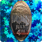 July 4th | Bald Eagle | Private Roll by Tyler Tyson on Smashed Copper Cent/Penny