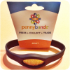 Hot Black Wolf Pennybandz® Elongated Pressed Penny Holder Wristband – Adult Size